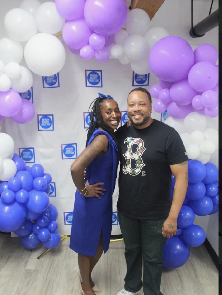 2024 Winnin Against Addiction annual gala attendees in formal attire celebrating recovery