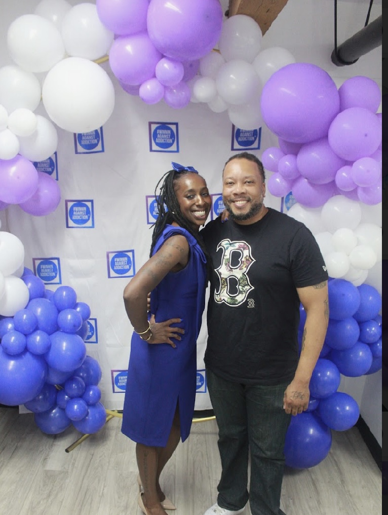 2024 Winnin Against Addiction annual gala attendees in formal attire celebrating recovery